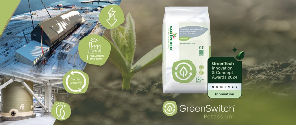GreenSwitch® Sulfate de Potassium (SOP) Nommé pour le Prix GreenTech 2024 