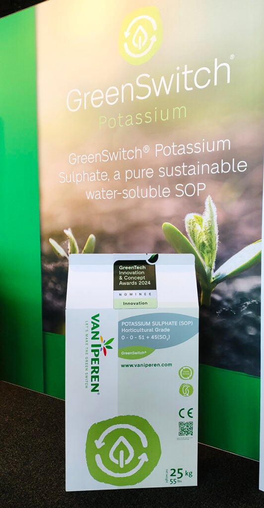 GreenSwitch Potassium Sulphate (SOP), finaliste du GreenTech Innovation Award 2024
