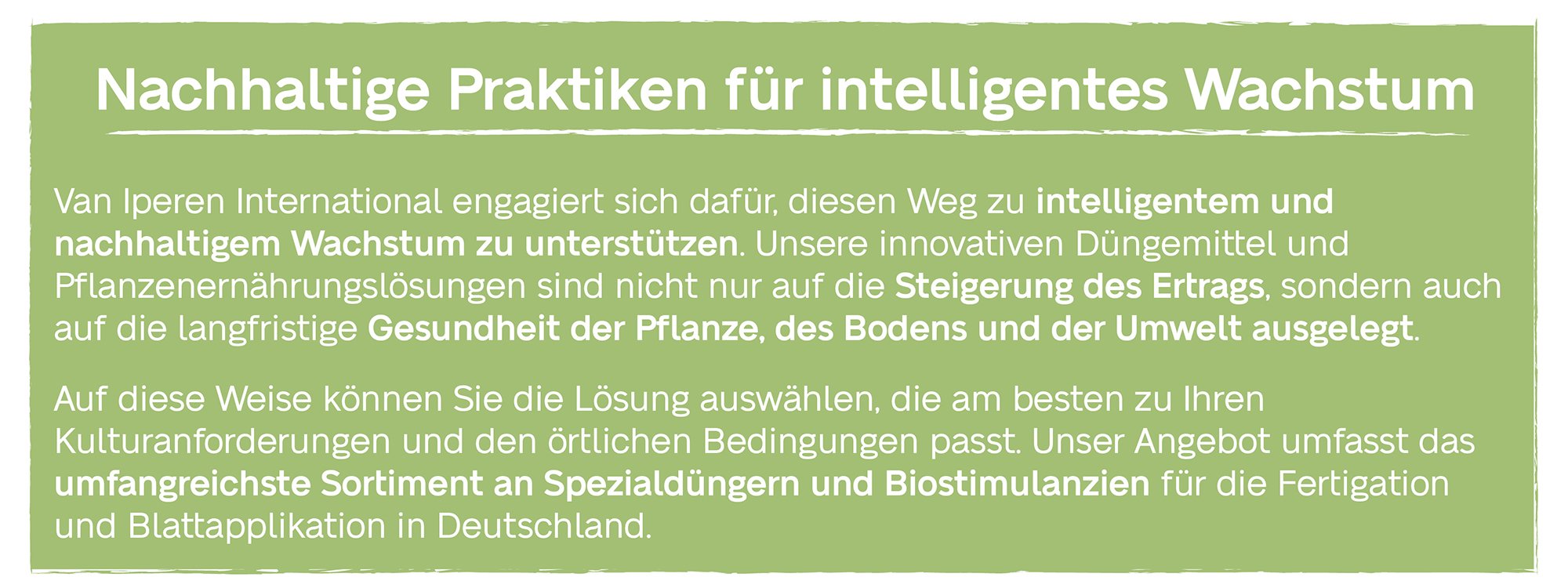 Van Iperen bietet deutschen Erzeugern nachhaltige Düngemittel an